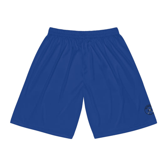 Tee‑Toxicated Golf Shorts | Royal Blue Performance Hem‑Logo Edition