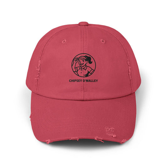 Distressed Logo Baseball Cap — Chipsy O'Malley Retro Patch Hat