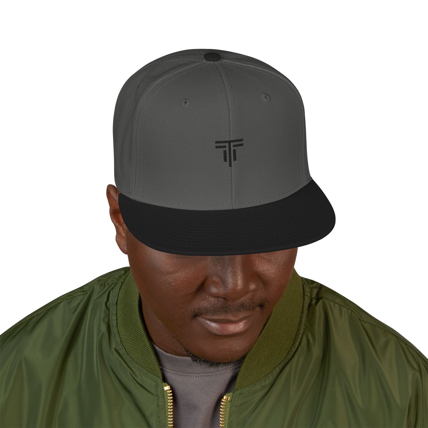 Premium Flat‑Brim Snapback — Structured Fit, Embroidered Patch