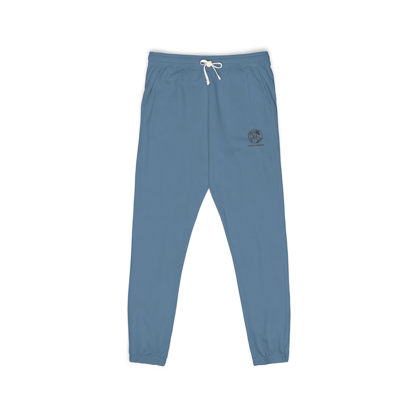 Chipsey O’Malley Embroidered Fleece Joggers — Women’s Garment‑Dyed Sweatpants
