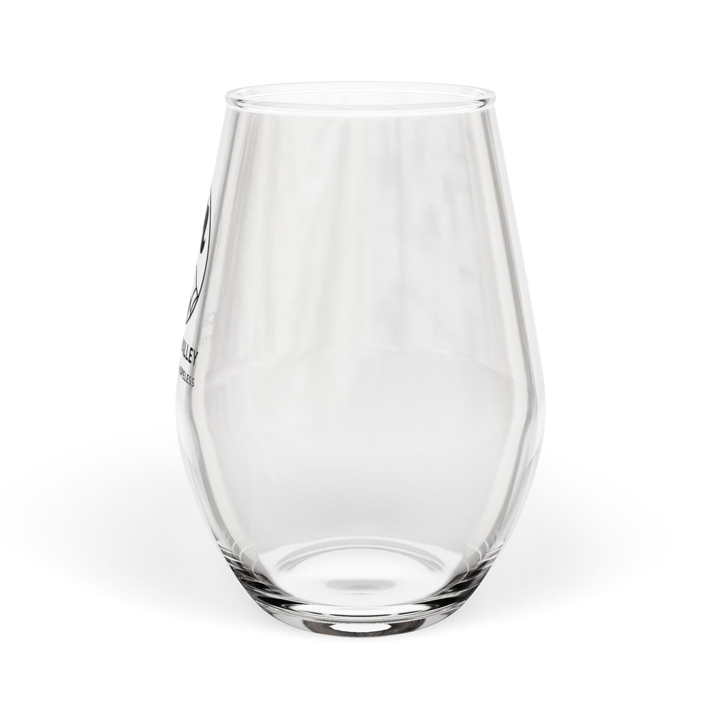 Stemless Wine Glass with Chipsey O'Malley Logo — 11.75 oz
