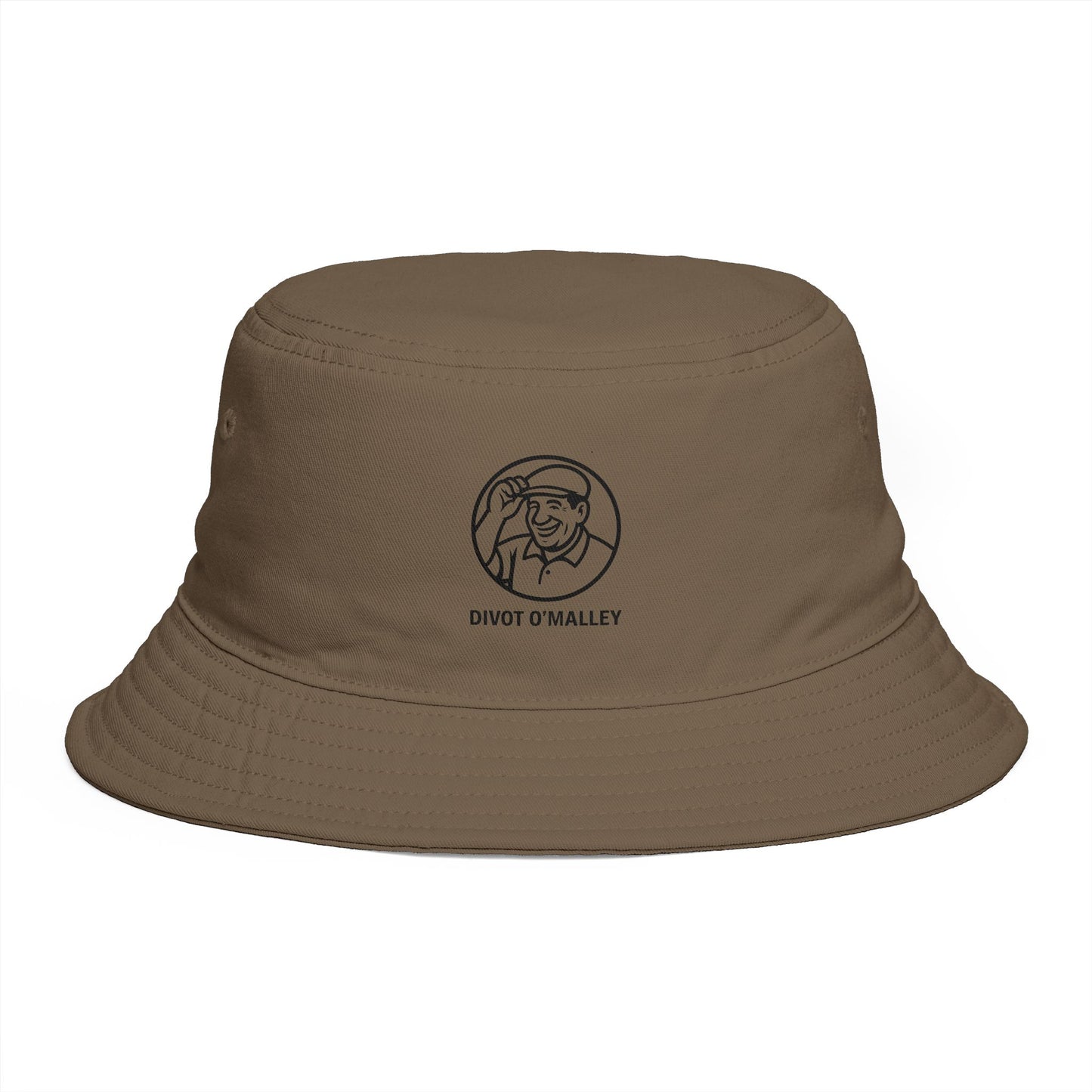 Divot O'Malley Golf Bucket Hat — Vintage Golfer Logo