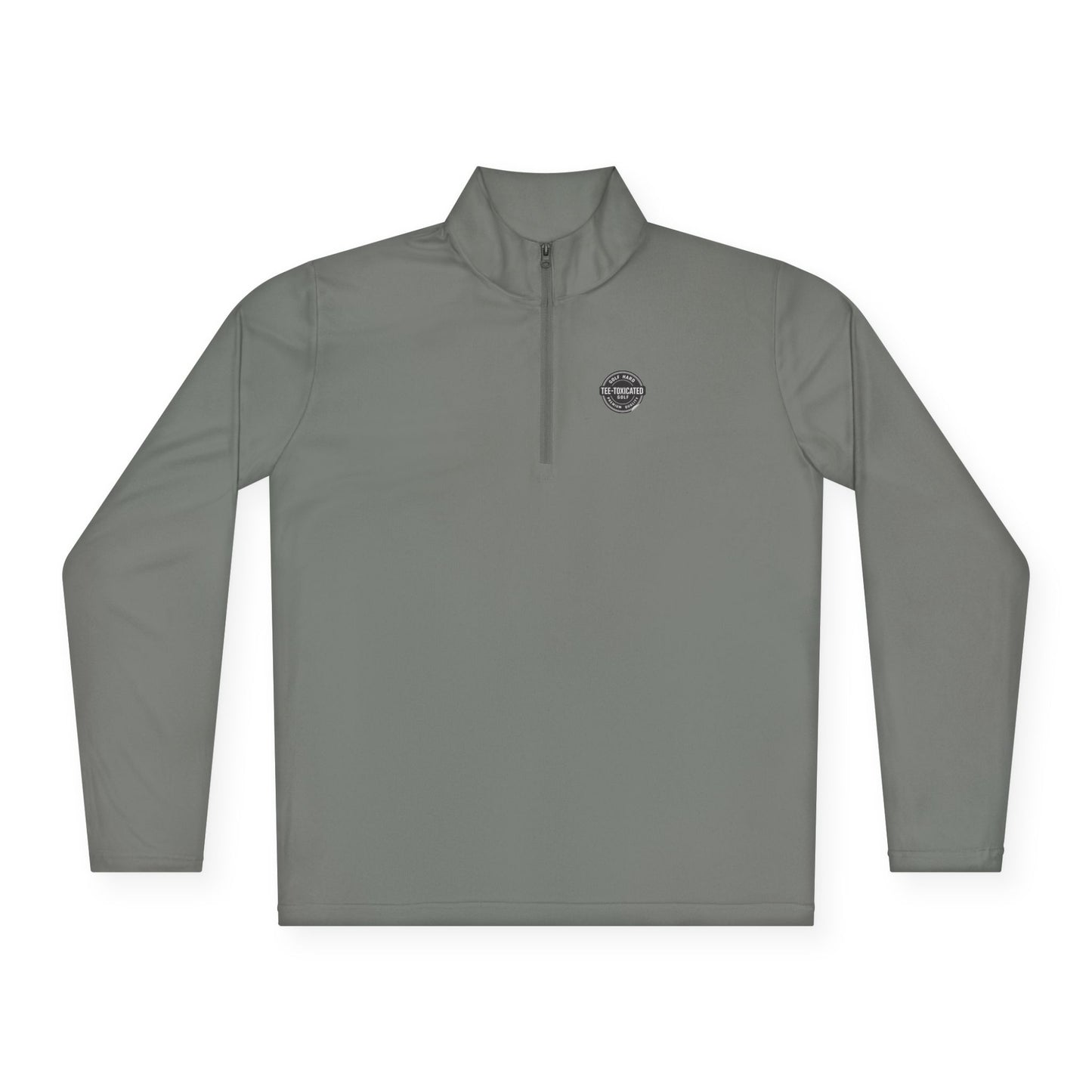 Embroidered Circle Logo Quarter-Zip Pullover