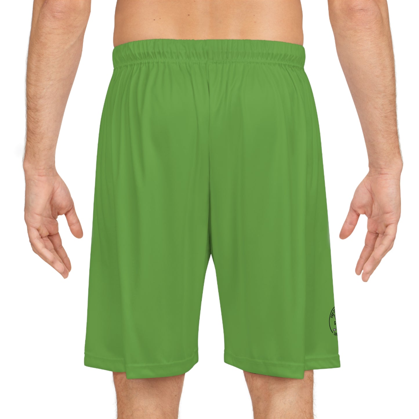 Tee‑Toxicated Golf Shorts | Lime Green Performance Hem‑Logo Edition