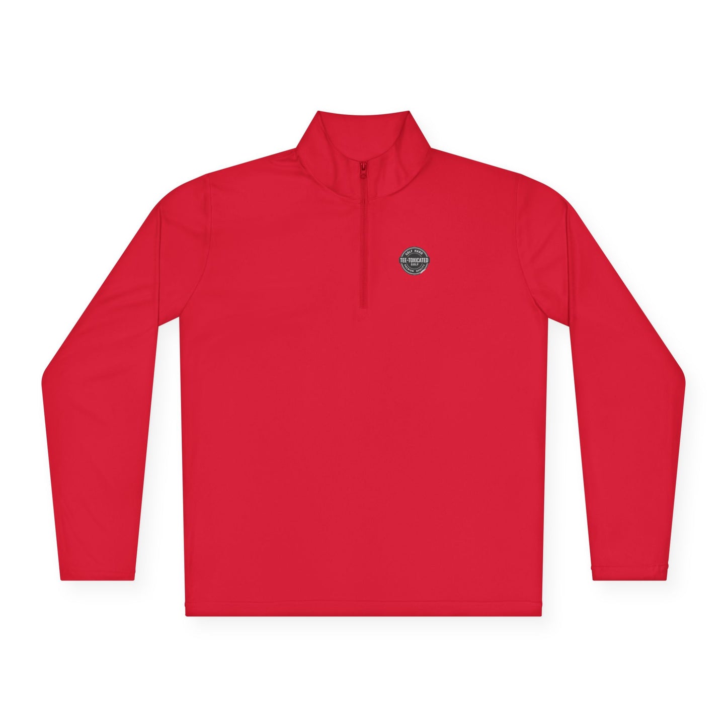 Embroidered Circle Logo Quarter-Zip Pullover