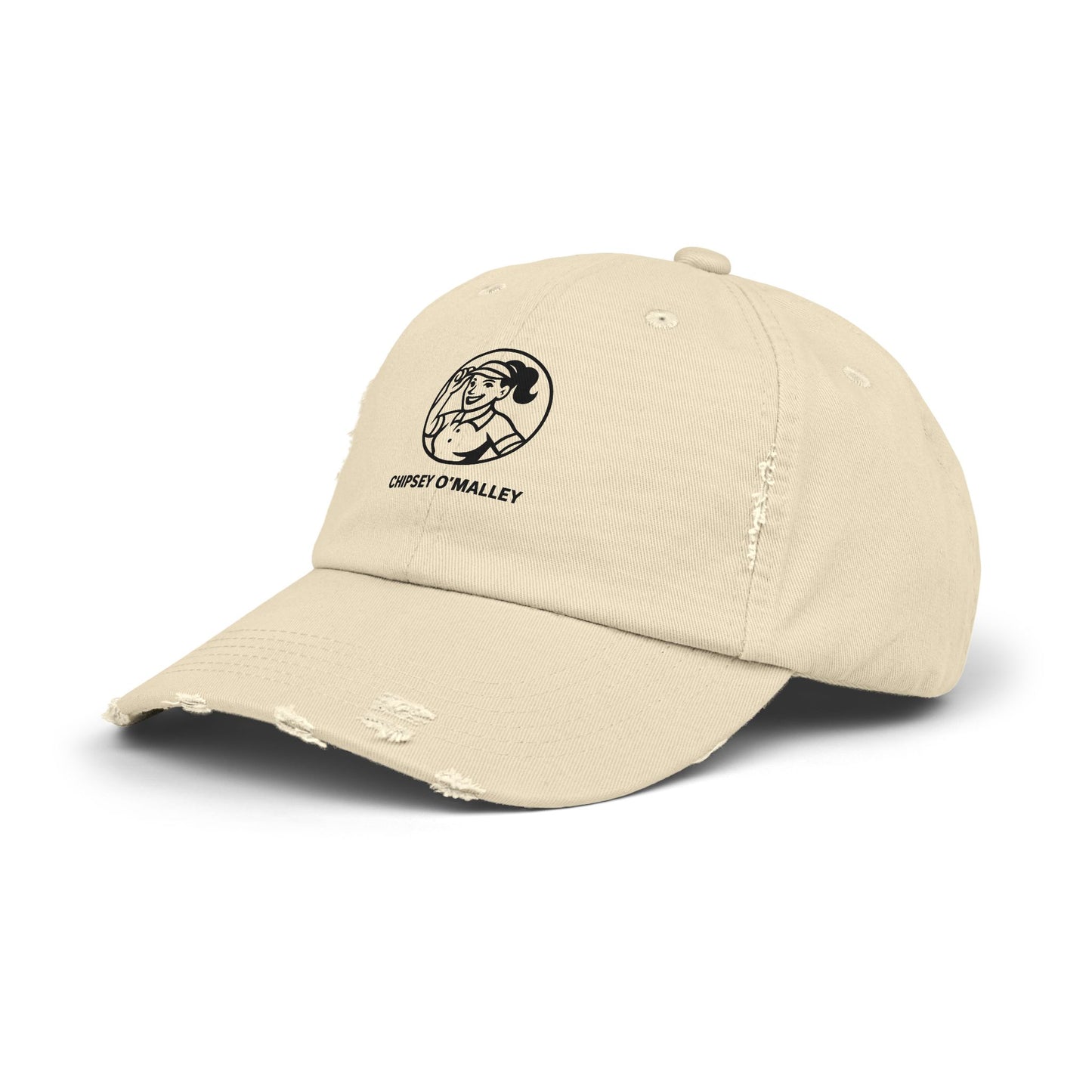 Distressed Logo Baseball Cap — Chipsy O'Malley Retro Patch Hat