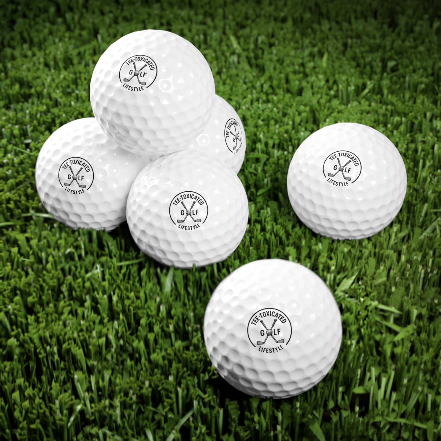 Tee‑Toxicated Golf Balls – 6pc Premium Surlyn Set