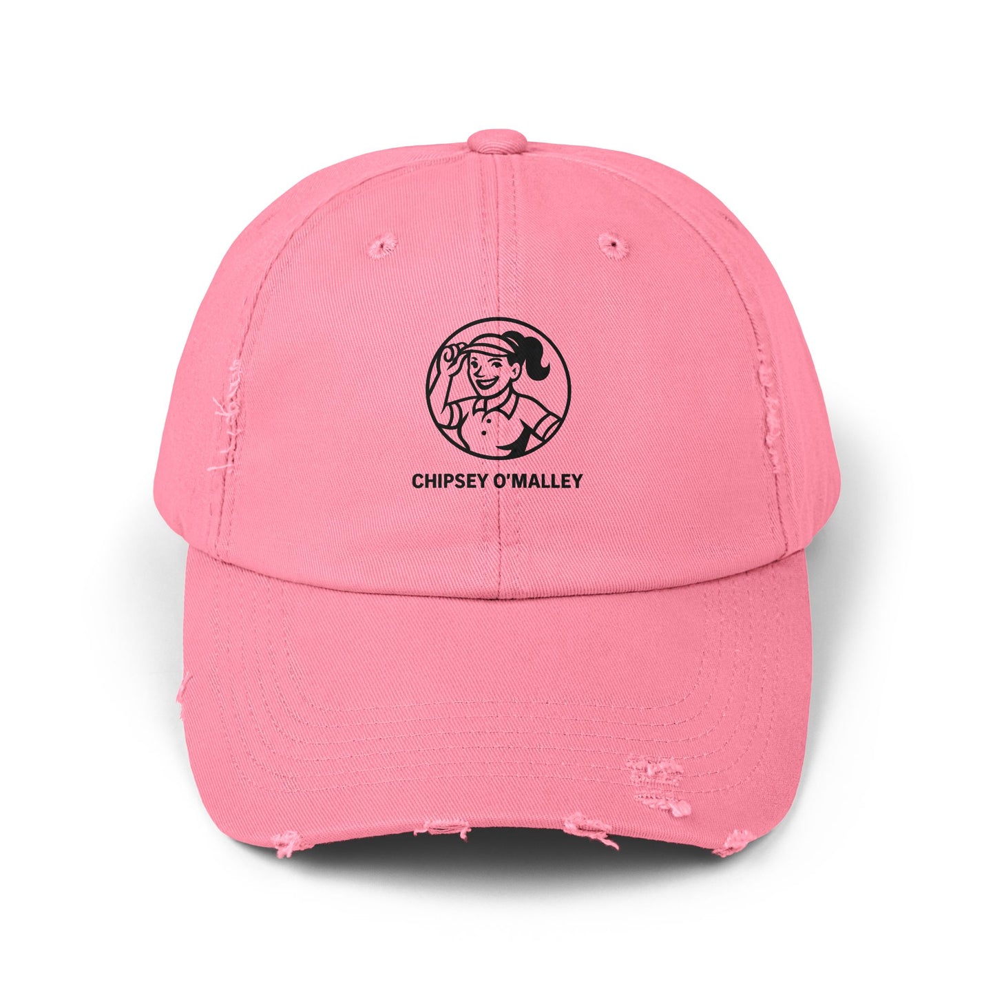 Distressed Logo Baseball Cap — Chipsy O'Malley Retro Patch Hat