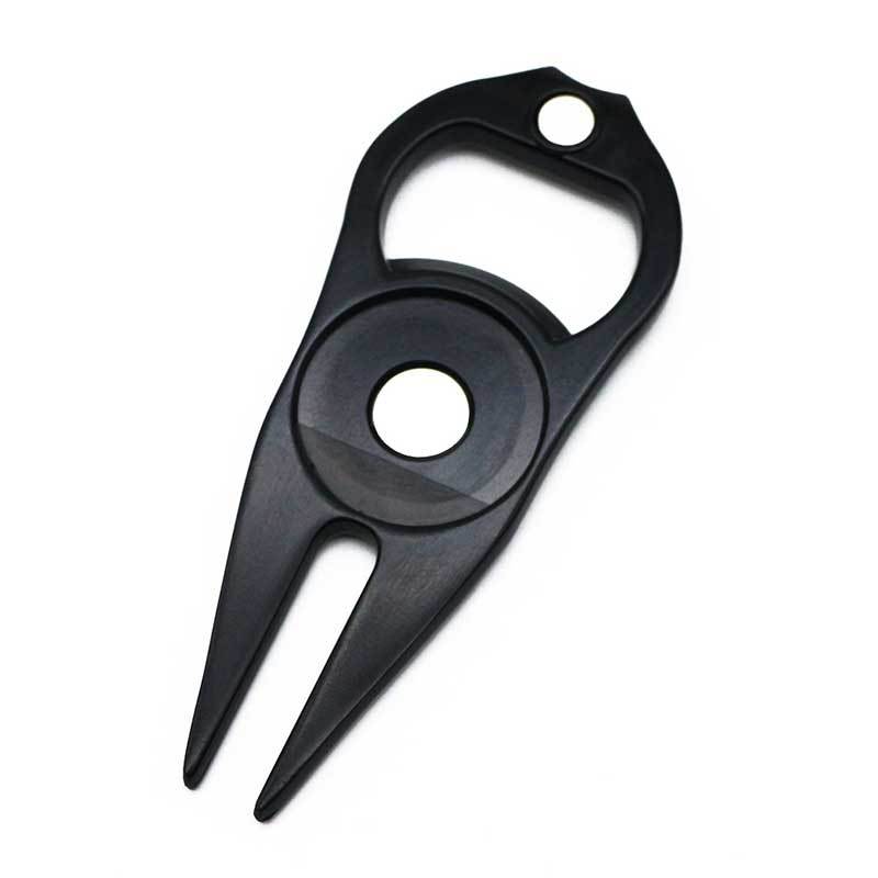 Metal Divot Repair Tool with Magnetic Ball Marker & Bottle Opener