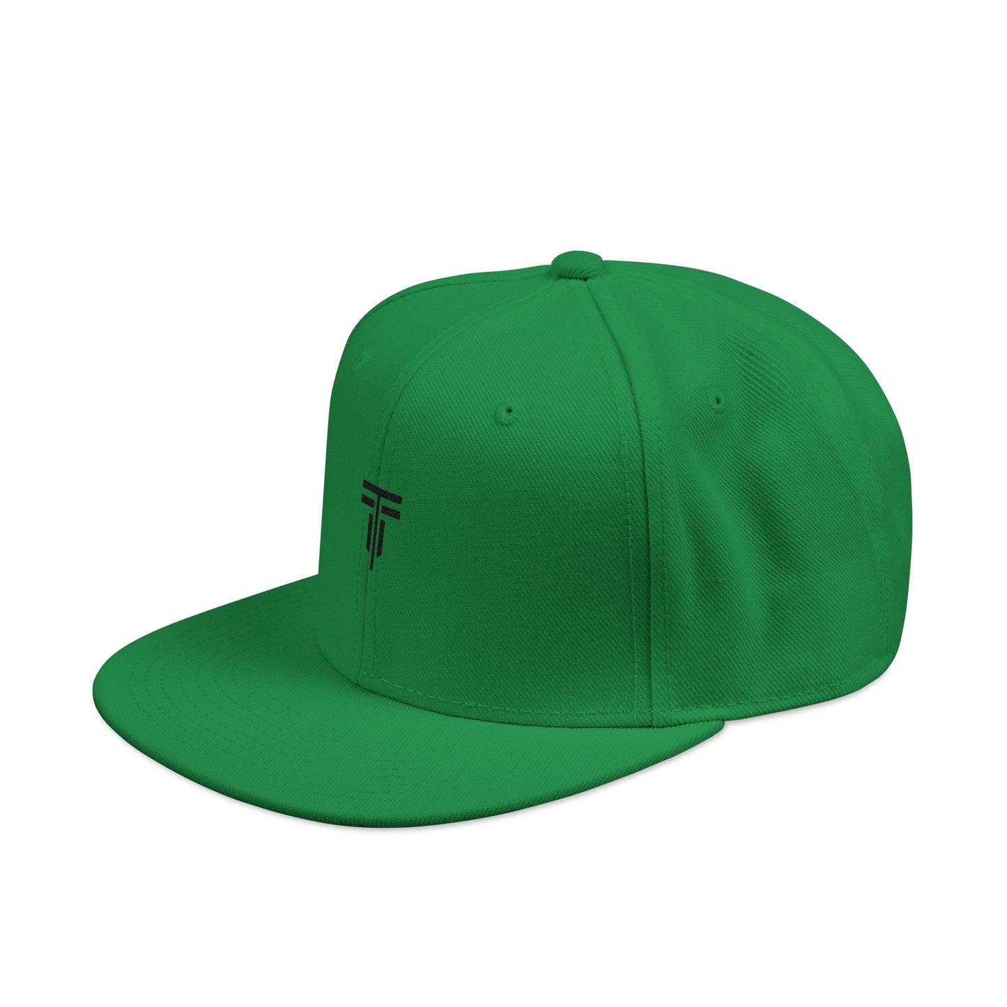 Premium Flat‑Brim Snapback — Structured Fit, Embroidered Patch