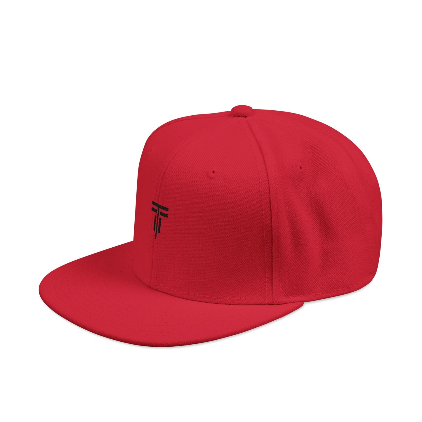 Premium Flat‑Brim Snapback — Structured Fit, Embroidered Patch