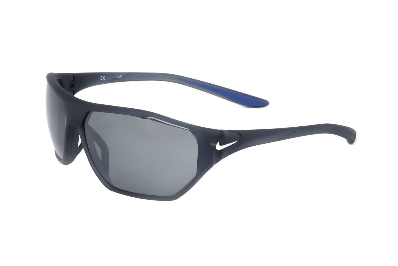 NIKE SUNGLASSES Mod. AERO DRIFT MATTE DARK GREY SILVER - Nike Max Optics lenses