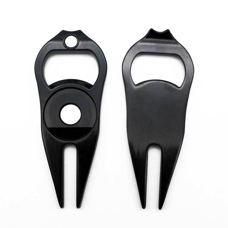 Metal Divot Repair Tool with Magnetic Ball Marker & Bottle Opener
